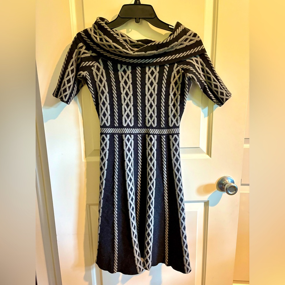 Eliza J Black & White Knit Dress, Women’s Size XS, New Without Tags